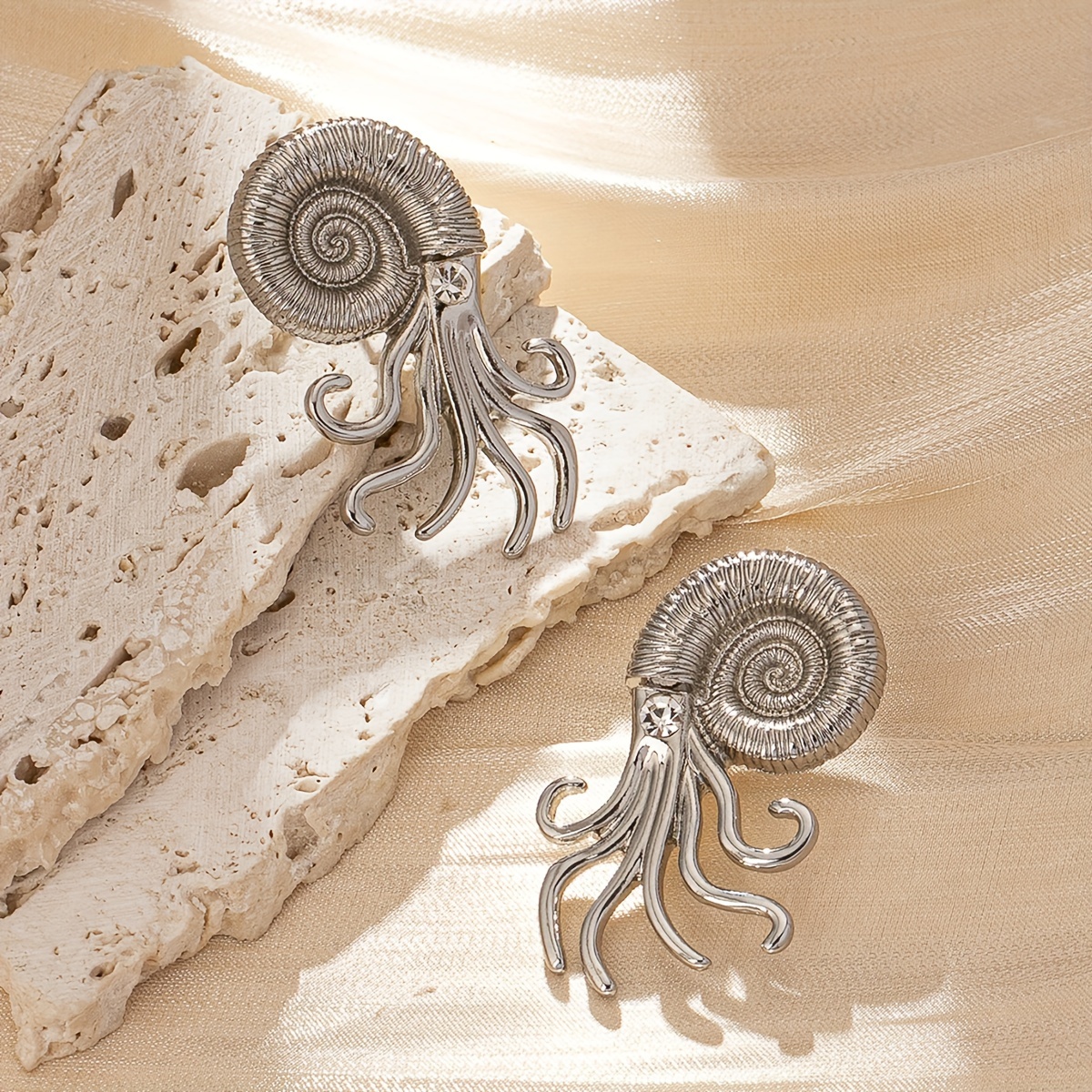 Exaggerated Octopus Earrings European Style Ear Jewelry